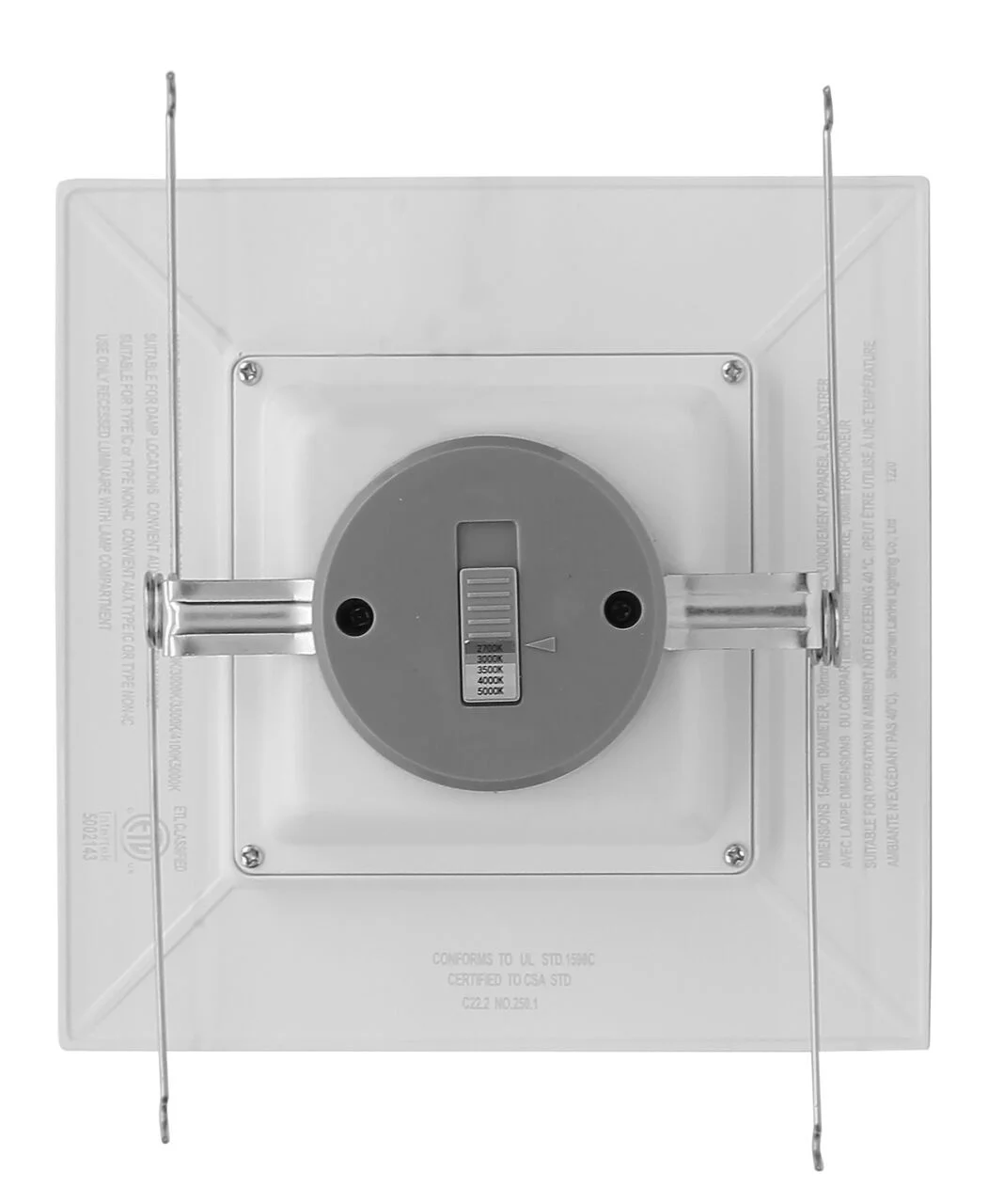 6in LED Recess Trim, Baffle, 15W 1155LM 27/30/35/40/50K, Dimmable, Es - view 2