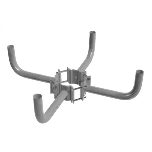 7-10 Inch Diameter Wood Pole Wraparound Bracket, Quad Bullhorn, For Use With Slipfitter