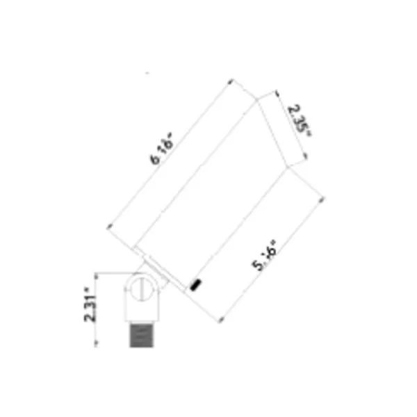 7 W 12V LED Directional Light - Solid Brass - view 2