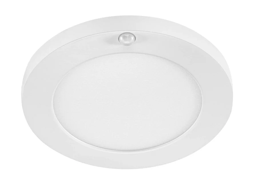 7" Round LED Closet Rated Surface Mount Downlight with Integrated PIR Sensor | Power Select 10 / 8W | Color Select 2700