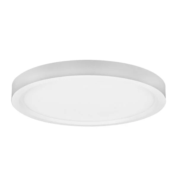 12" Surface Mount Edgelit Disk, Dim to Warm, White Trim