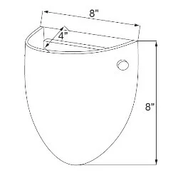 8” Wall Sconce, 3000K, 9W, 630lm, 120V, 80 CRI, Dimmable, Brushed Nickel/Oil Rubbed Bronze/White - view 2