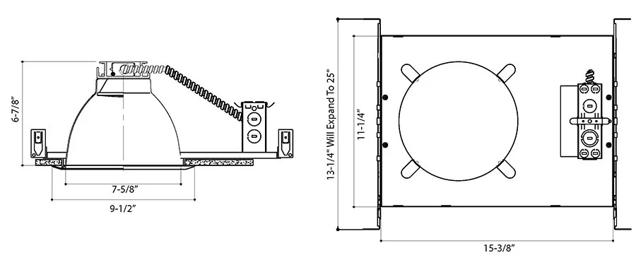 8125H Series LED Frame-In Recessed Downlight - view 2