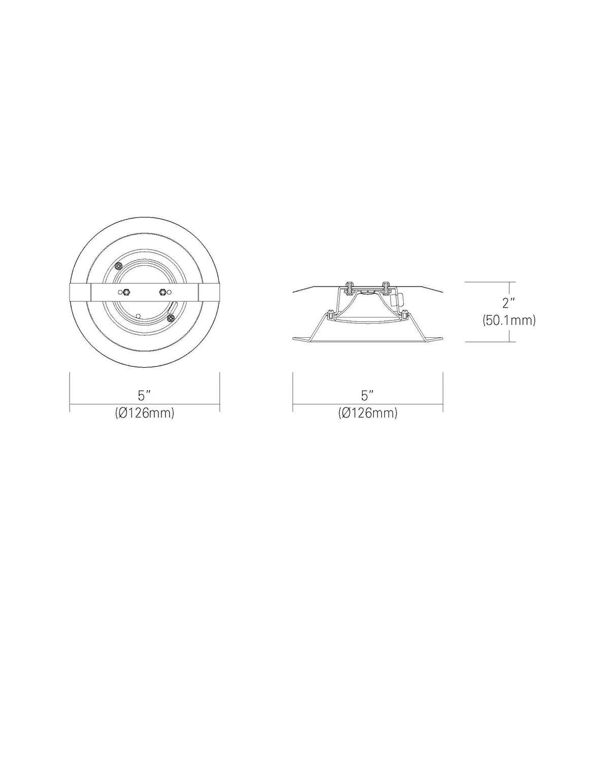 8723 Series, 4-Inch Recessed LED Baffle Trim with 3000K, 90 CRI, Wet Location Certified - view 2