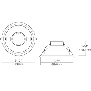 8" Non-IC Commercial LED Retrofit / Remodeling Downlight - view 2