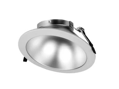 8" Round Wall Washer, Matte Silver Reflector, White Trim, TAA