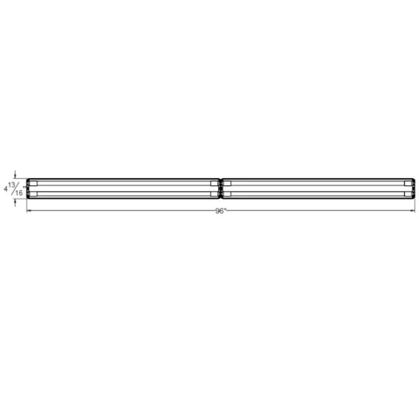 8Ft LED-Ready Strip Light, T4L, 6PK, White, IP44 - view 2