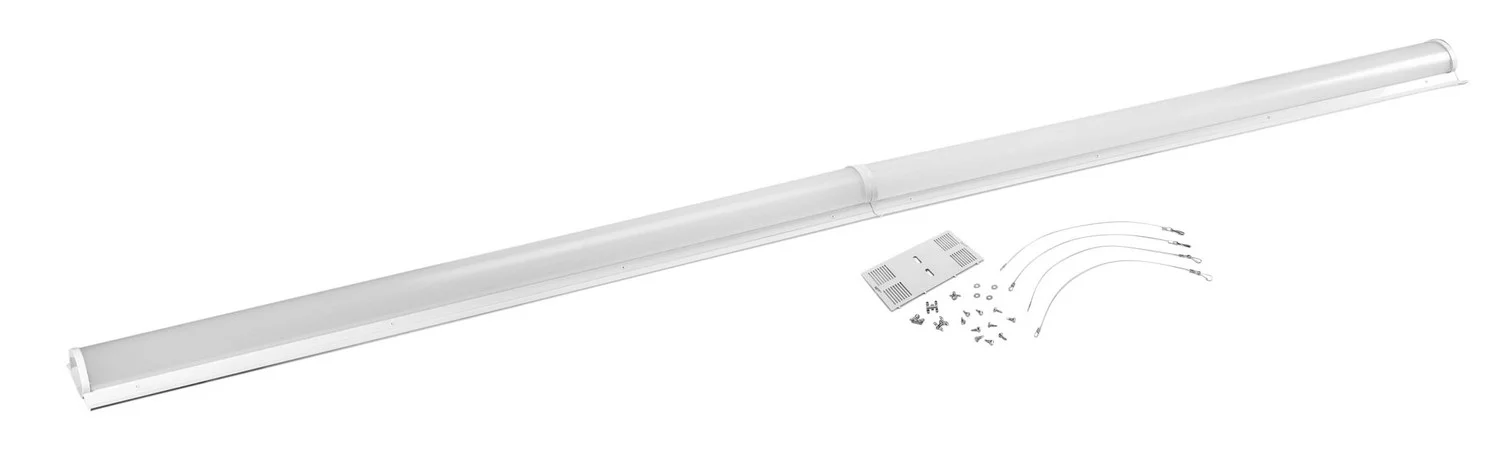 8ft LED Strip Retrofit feat. Power Select & Color Select, 55 / 46 / 35W, 120-277V Input, 3500 / 4000 / 5000K, Frosted Le