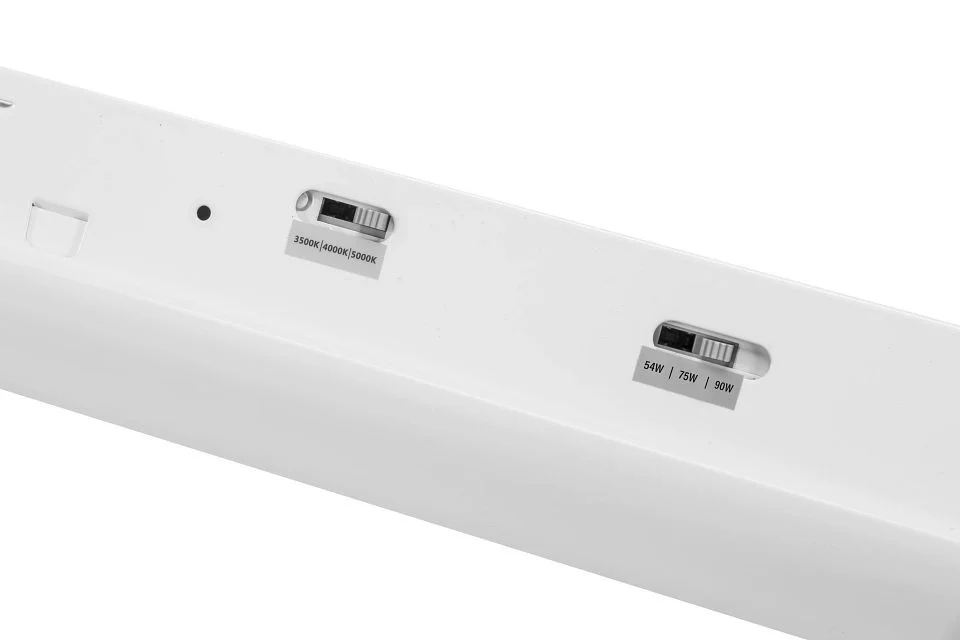 8ft Microstrip Fixture feat. Power Select & Color Select, 90 / 75 / 54W, 120-277V Input, 3500 / 4000...