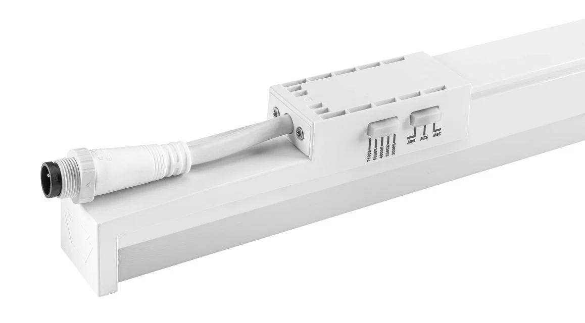 8ft Multi-Purpose Linear Fixture | Power & Color Selectable | 64 / 52 / 36W | 3000 / 3500 / 4000 / 5...