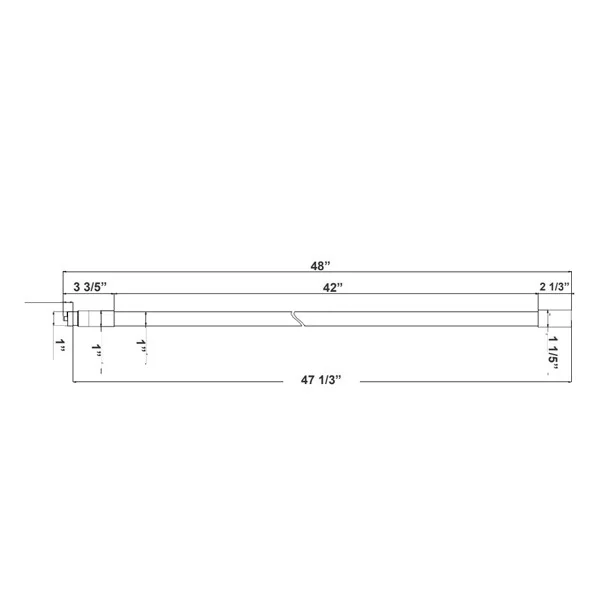 8Ft. LED 42 W Split Version T8 Lamp - view 2