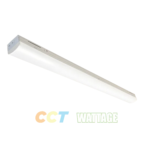 8Ft. LED Linear Strip Luminaire with CCT and Wattage Selector, 3CP