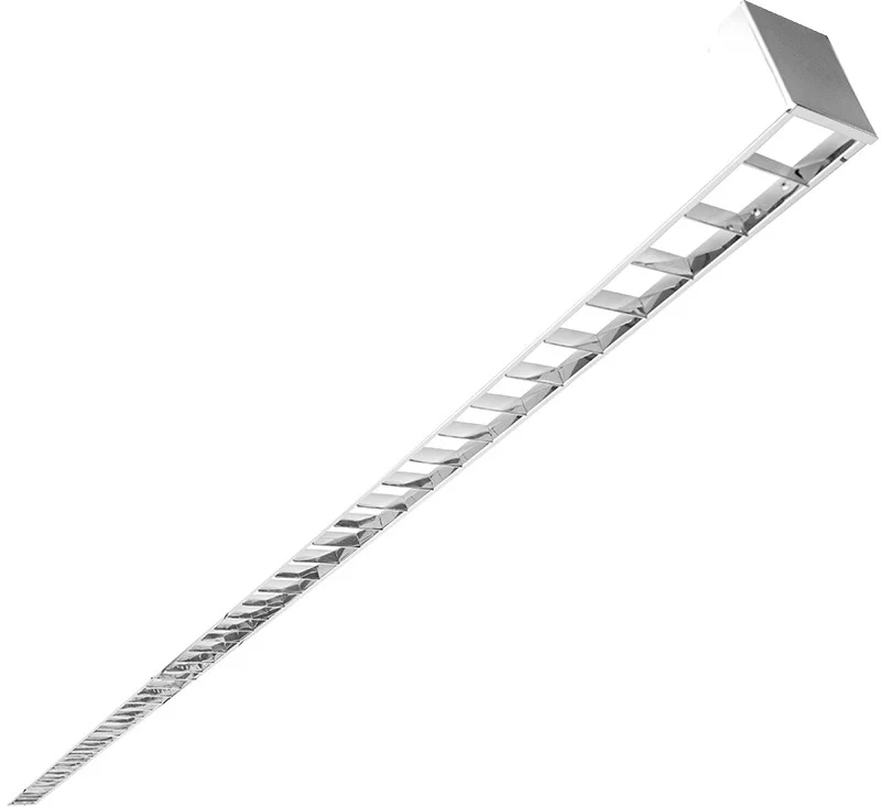 8Ft. Long By 2-3/4" Wide Linear Fixture with Louver - CCT Adjustable