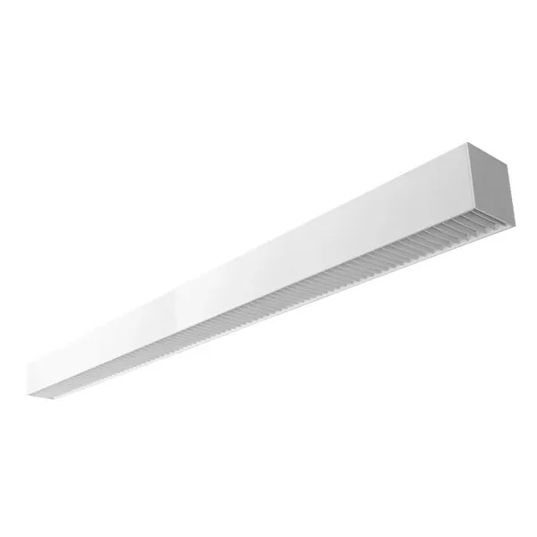 8Ft. Superior Architectural Light Multi Color Temperature and Power with White Louver Lens