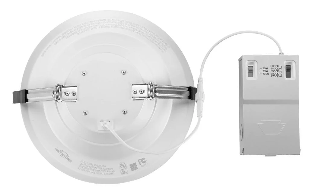 8in Circular LED Recessed Downlight feat. Power and Color Select, 29 / 23 / 16.5W, 2700 / 3000 / 350...