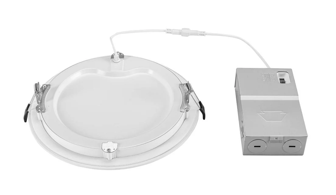 8in Circular LED Recessed Wafer Downlight feat. Color Select, 23W, 2700 / 3000 / 3500 / 4000 / 5000K...