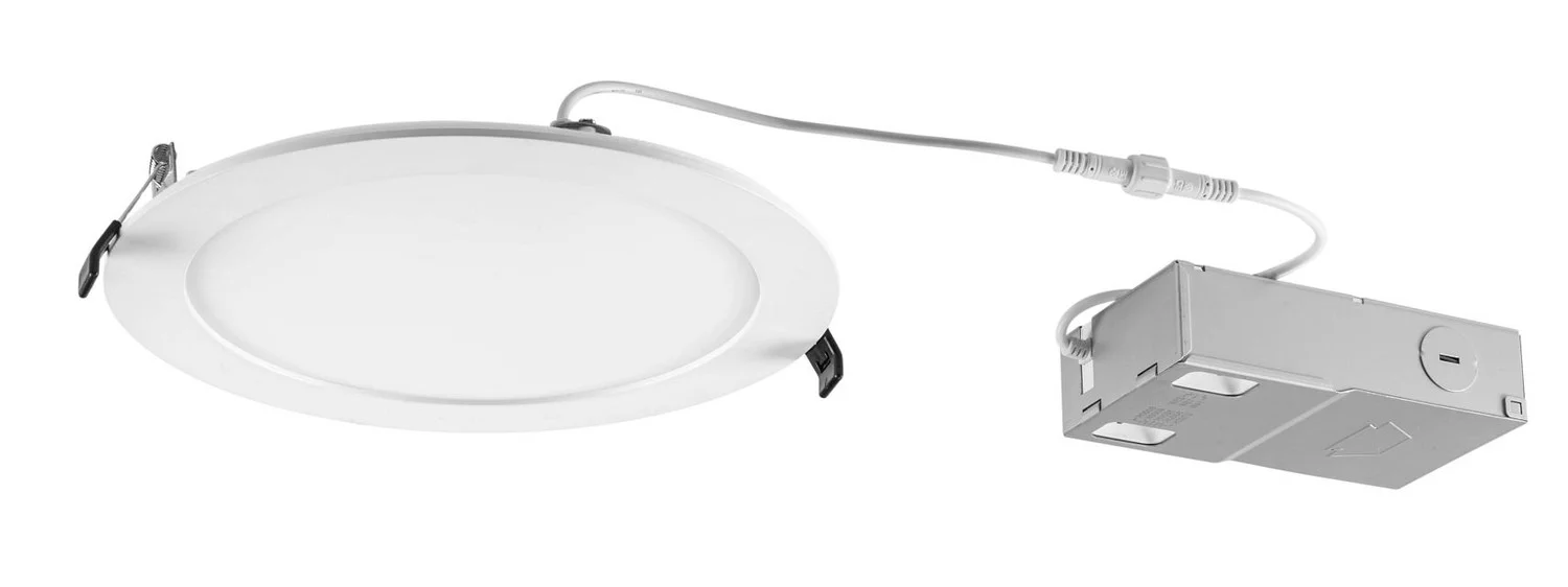 8in Circular LED Slim Wafer Downlight feat. Power and Color Select, 23 / 18 / 14W, 2700 / 3000 / 350...
