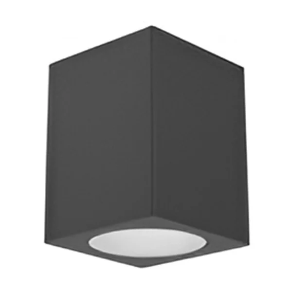 8IN Square Indoor Cylinder, CCT-Adjustable, Black/White