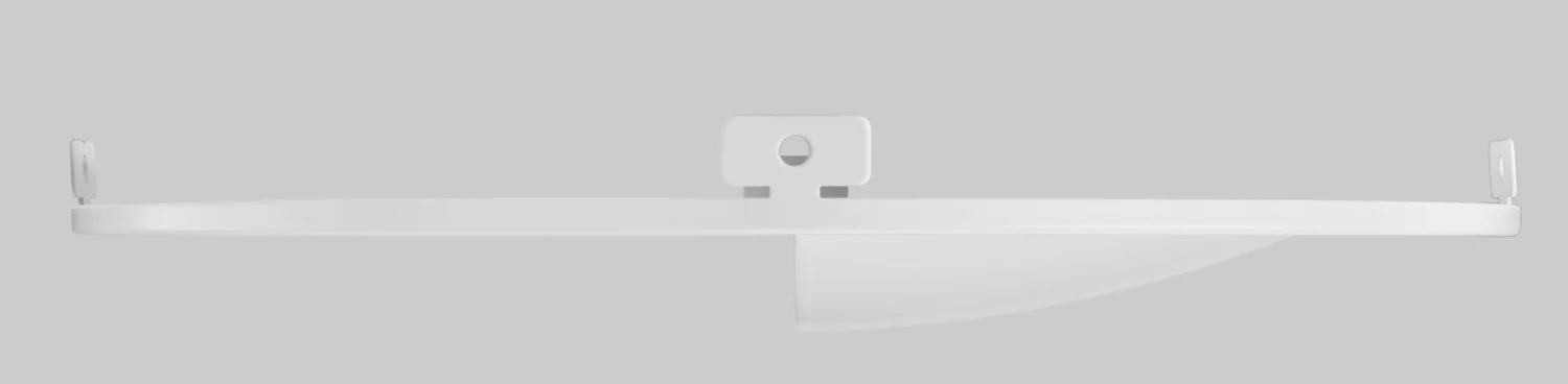 8in Wall Wash Trim for Recessed Commercial Downlights, White - view 2