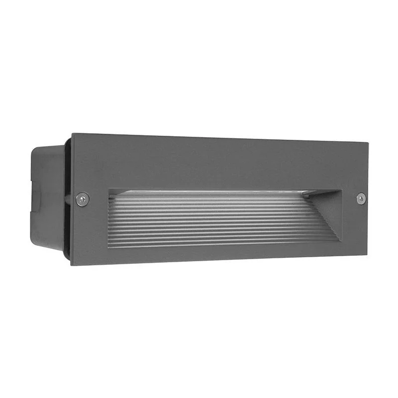 8x3 Inch Square Step Light, 10W/15W, Multi-Color Temperature, Gray