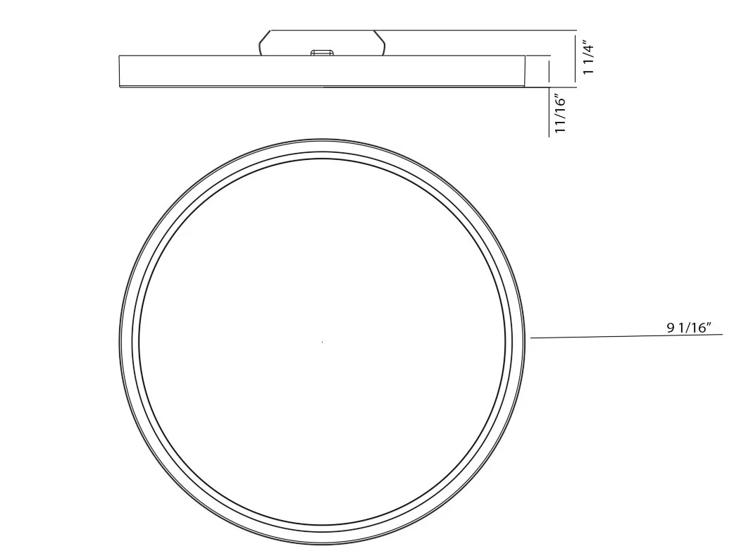 9-Inch 18.5 W Slim Round Disk LED Light - view 2