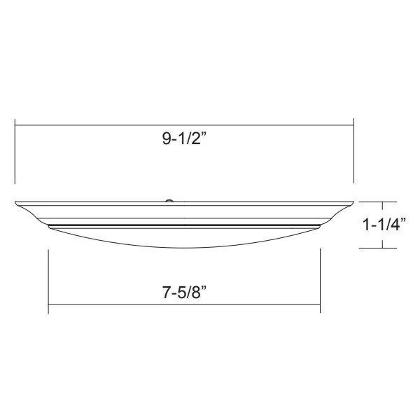 RP Lighting and Fans 9-Inch 30 W LED High Lumen Disk - view 2
