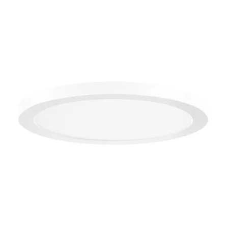 7-Inch LED Disk Light, 12W, 5CCT Selectable, Emergency Backup, White Finish