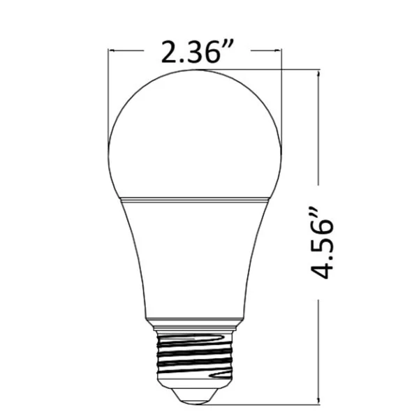 9 W A19 Lamp RGBW WG Smart App Compatible - view 2