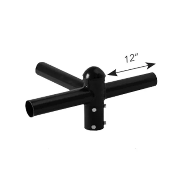 90° Bullhorn Round Pole Tenon Adapter for 3 Fixtures - view 2