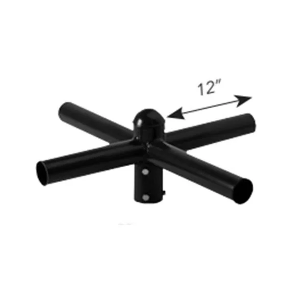 90° Bullhorn Round Pole Tenon Adapter, for 4 Fixtures - view 2