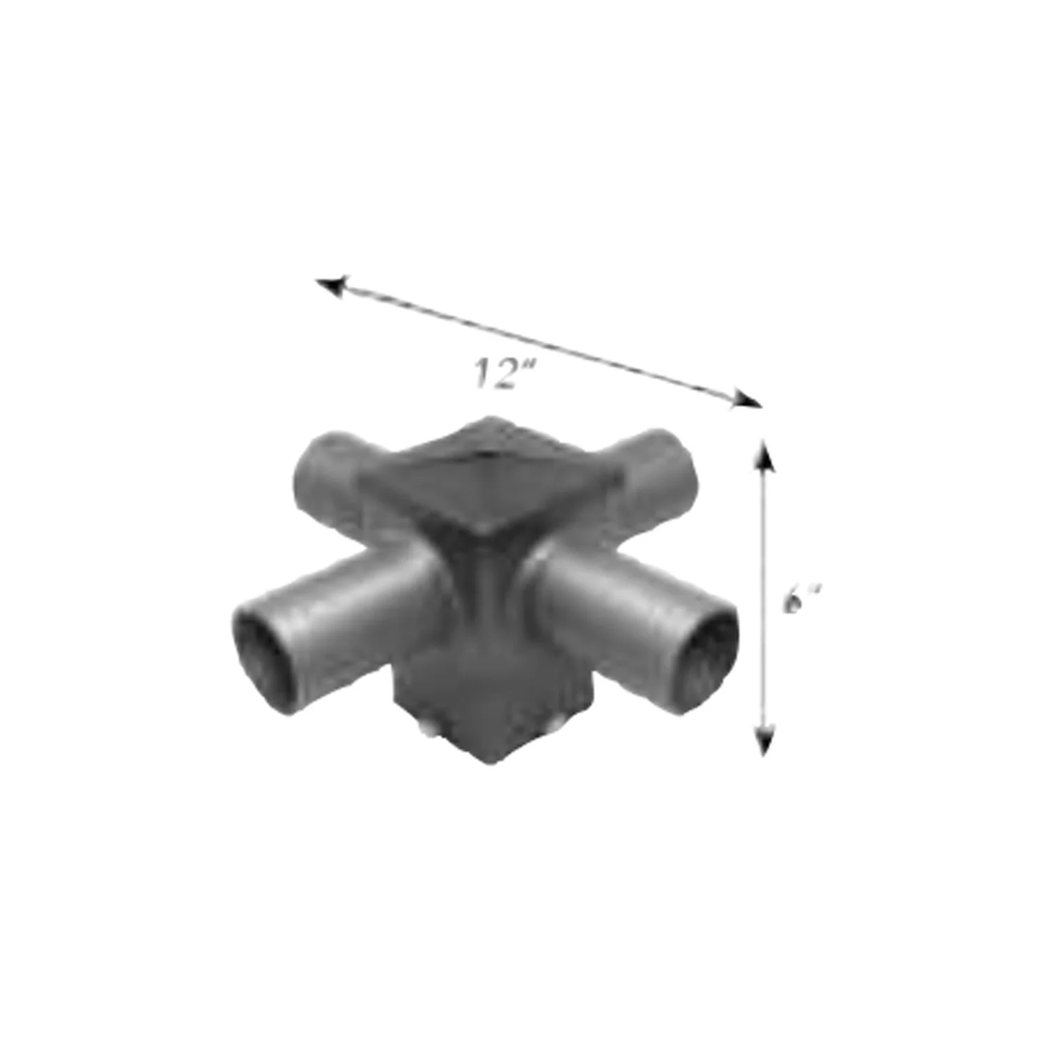 Westgate Manufacturing 90° Square Horizontal Tenon - Quad - view 2