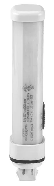 9W 4-pin Compact LED Lamp, Horizontal Orientation, Ballast Compatible, G24q Base, 3000 / 3500 / 4000...