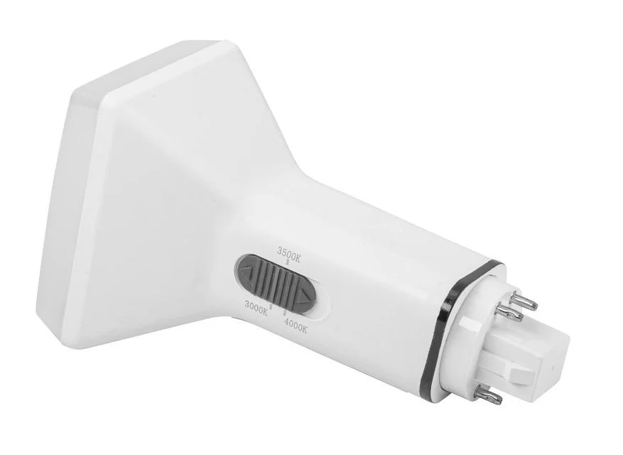 9W 4-pin Compact LED Lamp, Vertical Orientation, Ballast Compatible, G24q Base, 3000 / 3500 / 4000K Color Select