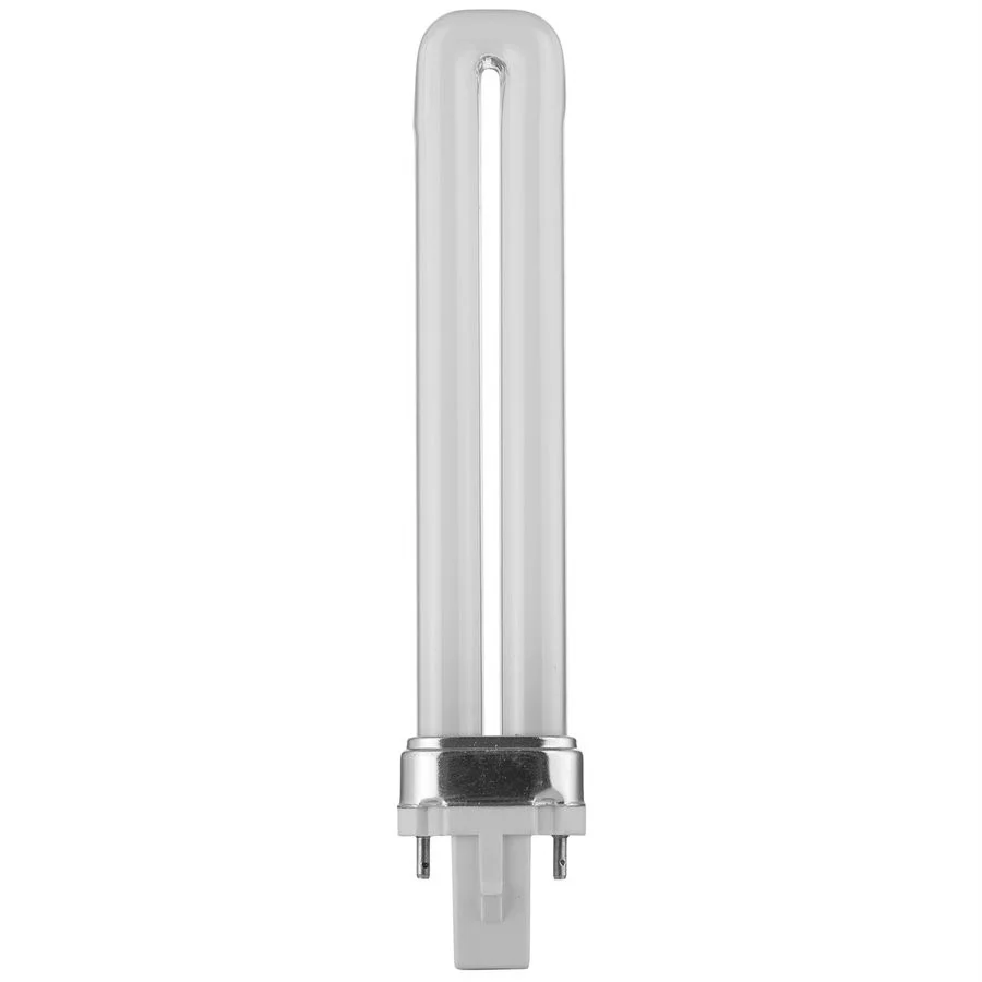 9W PL CFL Twin Tube Bulb, 2-Pin G23, 3000K Warm White, 10 Pack - view 2