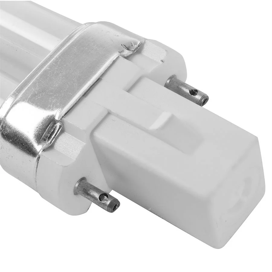 9W PL CFL Twin Tube Bulb, 2-Pin G23, 3000K Warm White, 10 Pack - view 3
