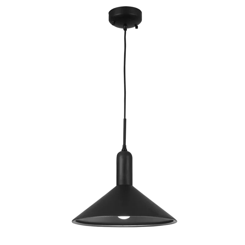 A19 9 W LED Mini Pendant, Black/Gold Finish