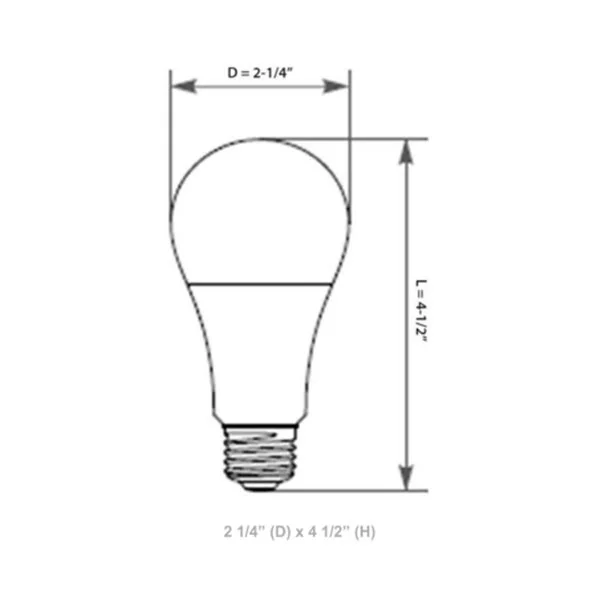 A19 LED Lamp 9.5 W E26 Medium Base, 8-Pack - view 2