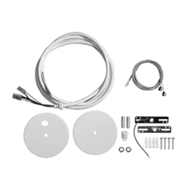 Accessory Hardware Pack, 8’ Aircraft Cable, 8’ Power Cord (white), Canopy (white)