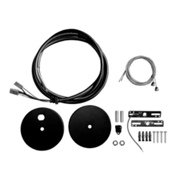 Accessory Hardware Pack for LPA pendant, 8' Aircraft Cable, 8' Power Cord (black), Canopy (black)