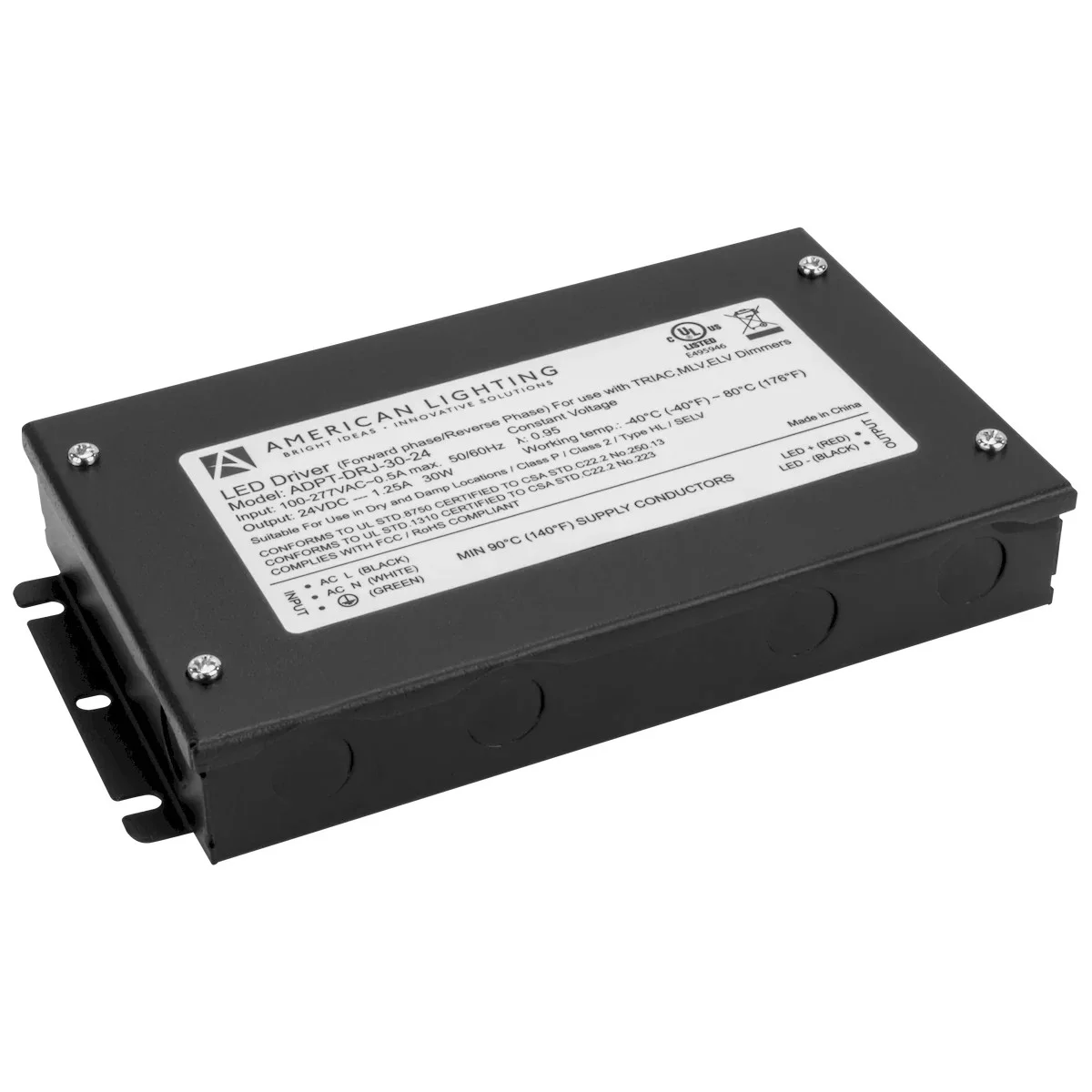 Adaptive Pro 12V - 30W Power Supply, Dimmable, Class 2 Rated
