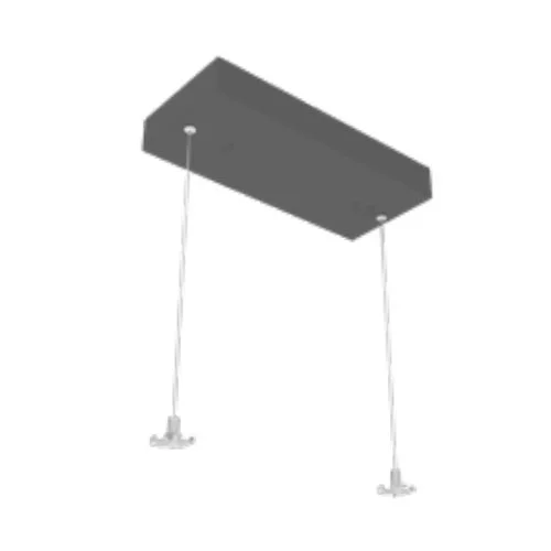 12Ft. Adjustable Rectangular Canopy with Two Aircraft Cable for Linear Fixture up to 6Ft. Long - view 4