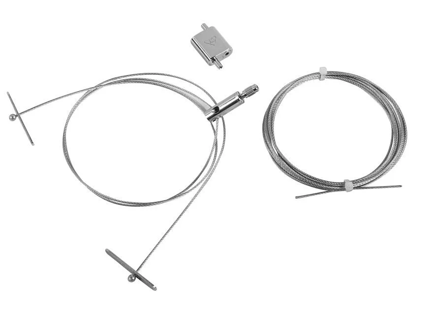 Aircraft Cable Hanging Kit for HighBay Fixtures. Includes Two sets of cable assemblies to hang one fixture