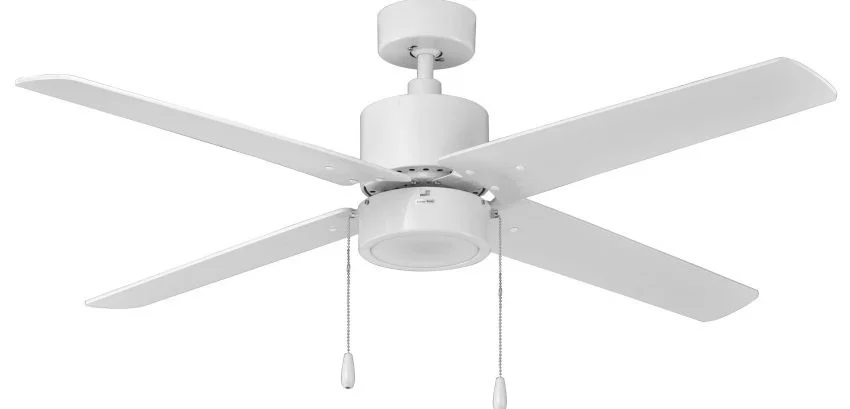 Aldea 52" 4-Blade Ceiling Fan with Integrated LED Light Kit, White/White, No Pull Chain - view 2