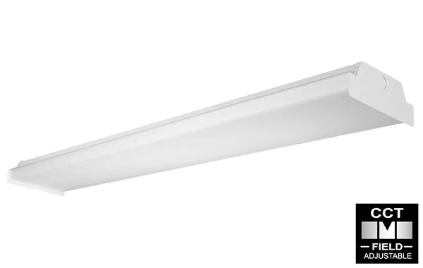 Aleo LWA G4 SR/RC Series LED Commercial Wrap Luminaire, 4ft, 40W/35W/30W, Field Selectable CCT 3500K|4000K|5000K, 120...