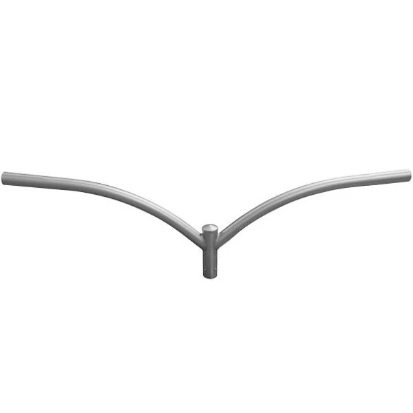 Aluminum Upsweep Top Bracket with Two 4-Foot Arms, Fits over a 2 3/8-inch Tenon