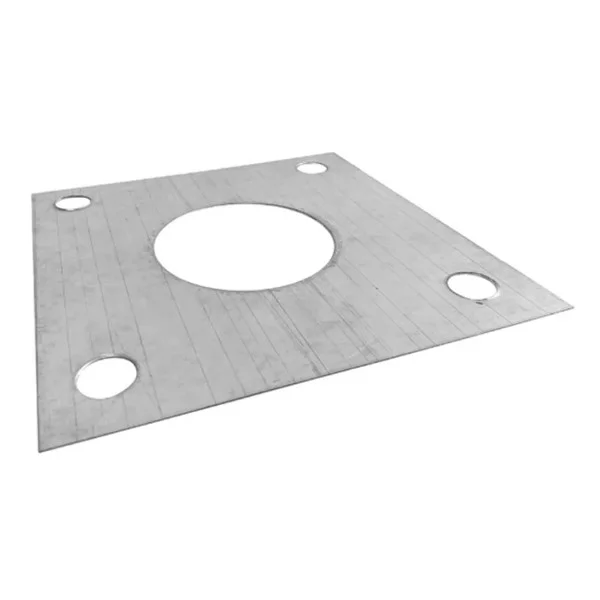 Anchor Bolt Positioning Plate Kit, 10'-25', Square Steel Pole, Includes 4 Anchor Bolts