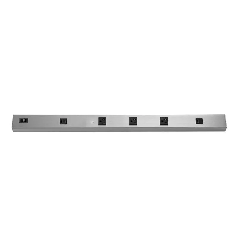 Angled 3-Receptacle Power Strip, 30 Inch, 2 USB Ports, 20A - view 2
