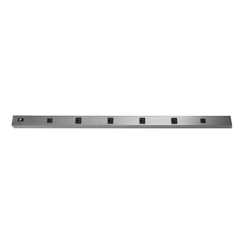 Angled Power Strip, 42 Inch, 4 Receptacles, 2 USB, 20A - view 2