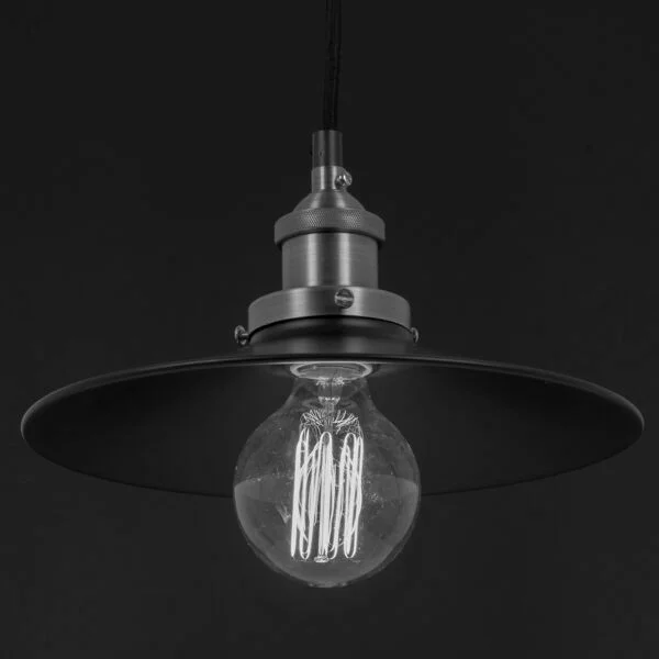 Antique Oil Rubbed Bronze Shallow Dish Shade Pendant, Farmhouse Country-Chic Style Fixture, 10-Inch ...