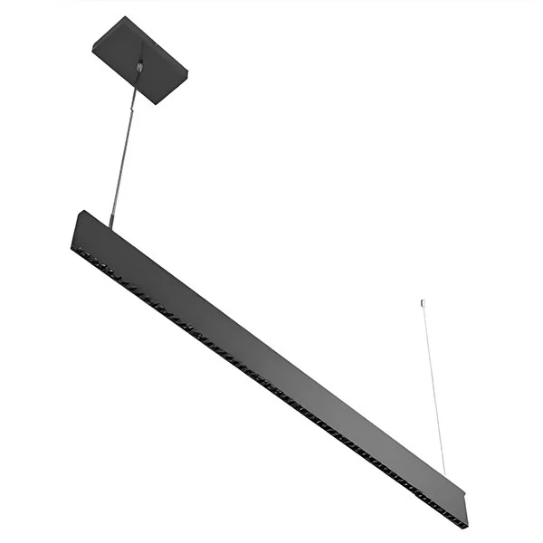 8Ft. 40W-60W Architectural Slim Up & Down Linear Light, CCT Selectable, Black/White Finish, Aperture Lens - view 2